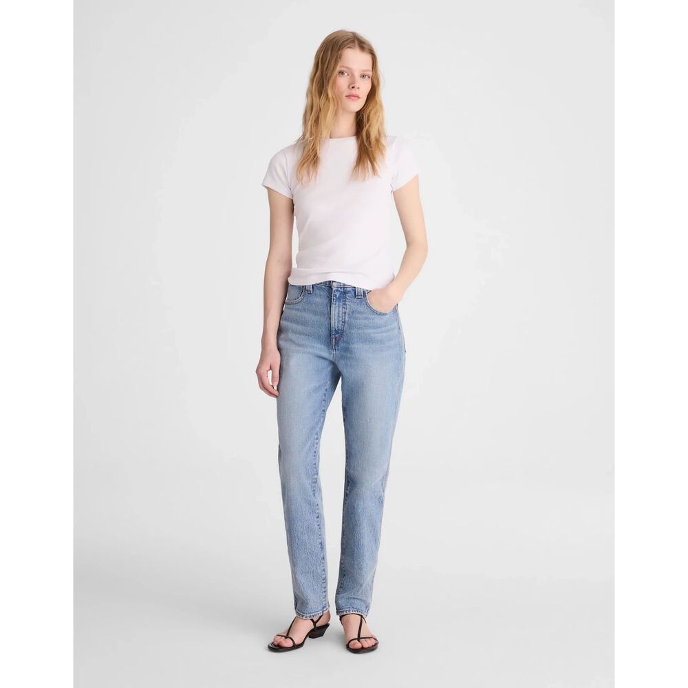Madewell The Perfect Vintage Jeans Women's High Rise Straight Leg Denim Jeans 25